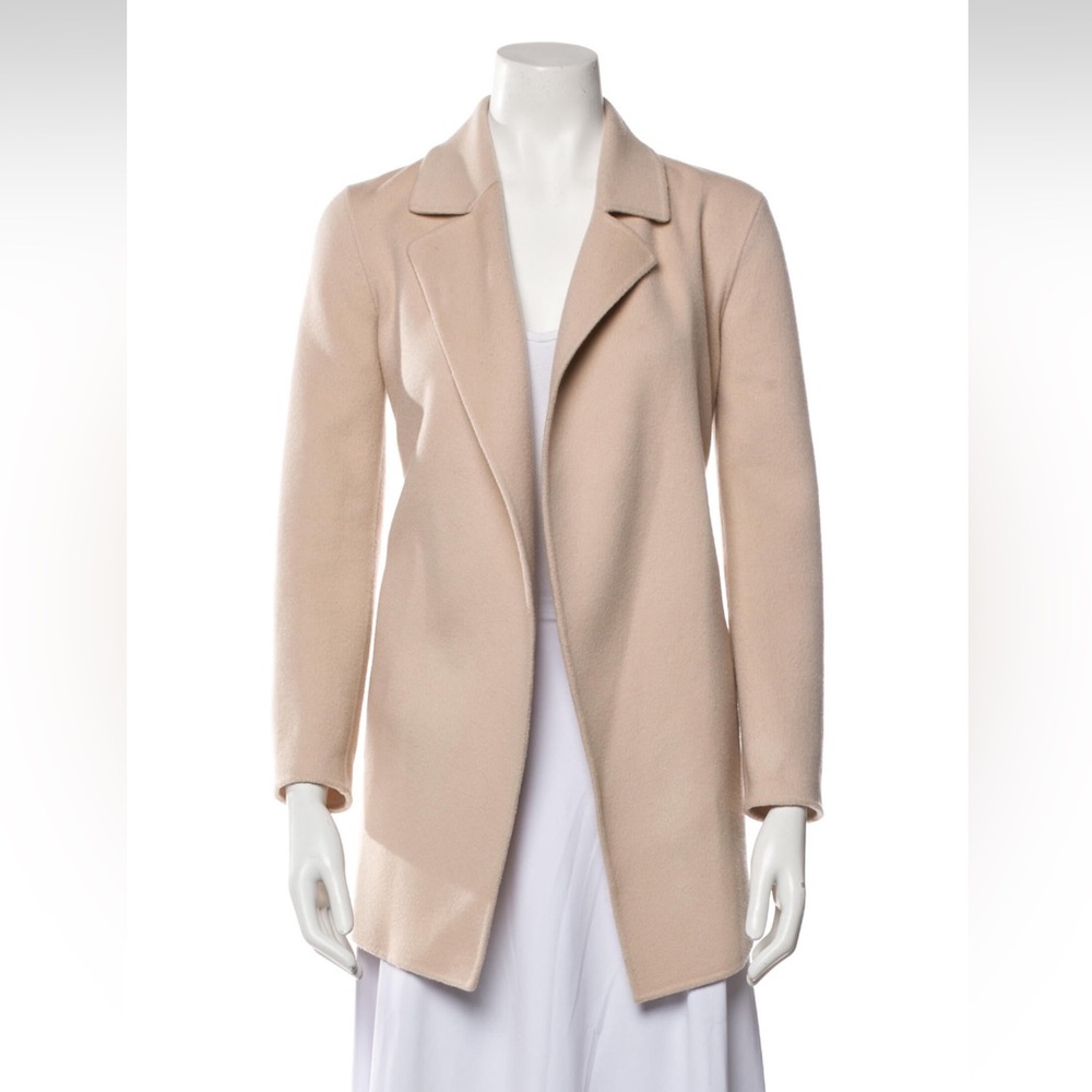 Theory Sileena/Clairene open front double face cashmere and wool coat